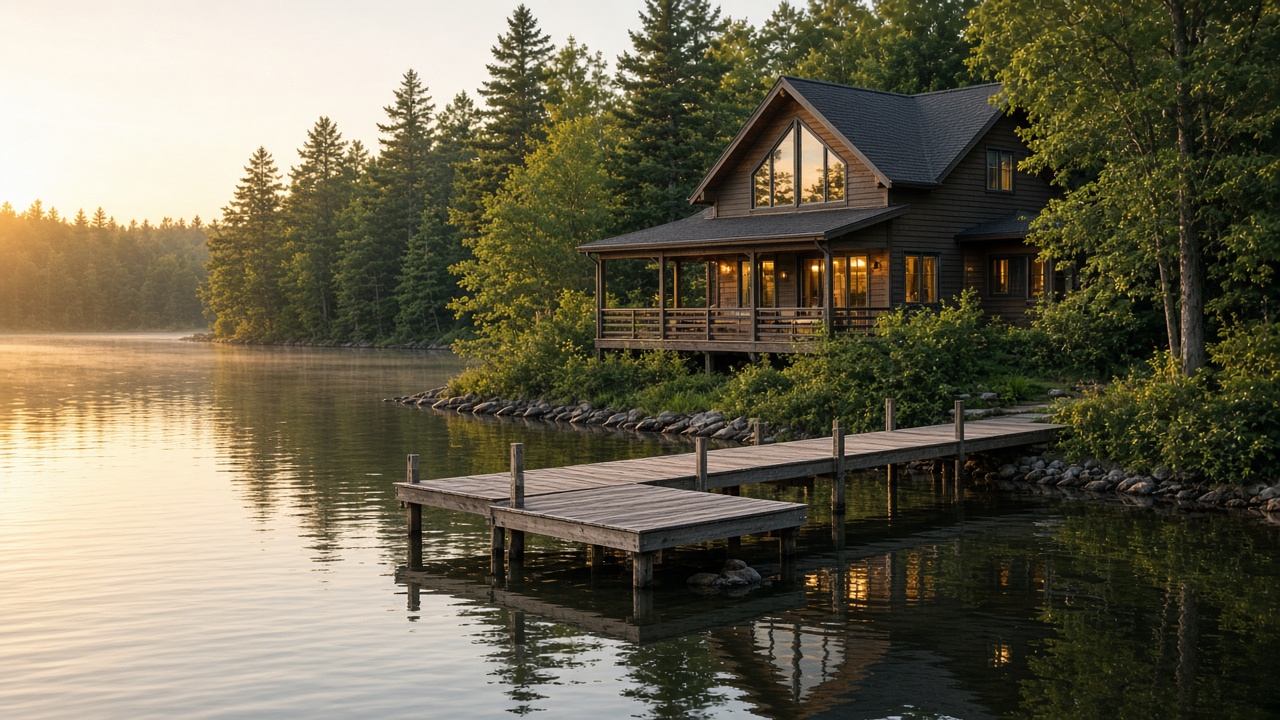 Waterfront house